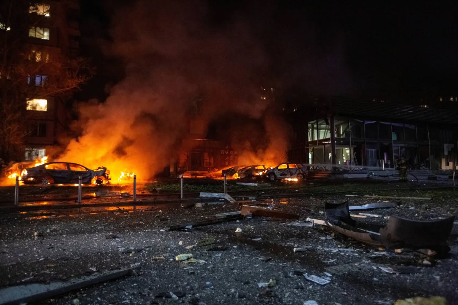 هجوم روسي على العاصمة الأوكرانية